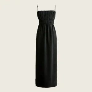 J.Crew Gathered-waist silk midi dress